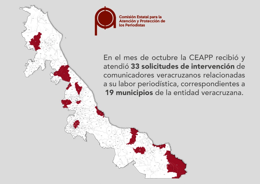 Interviene CEAPP en 33 casos durante octubre