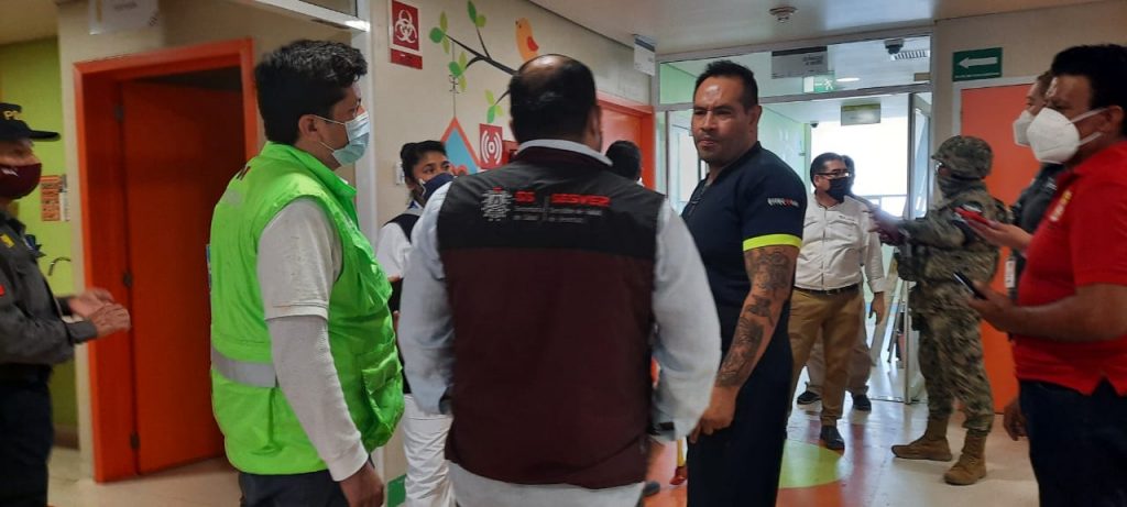 Fuego incipiente en Hospital Pediátrico en Veracruz