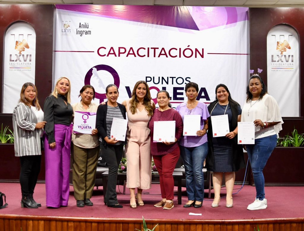 Puntos Violeta para que las mujeres vivamos en un mejor Veracruz: Anilú Ingram  
