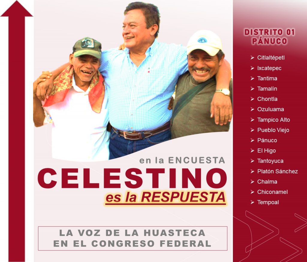 Fuerte aspirante a la diputación federal por MORENA Celestino Rivera Hernández